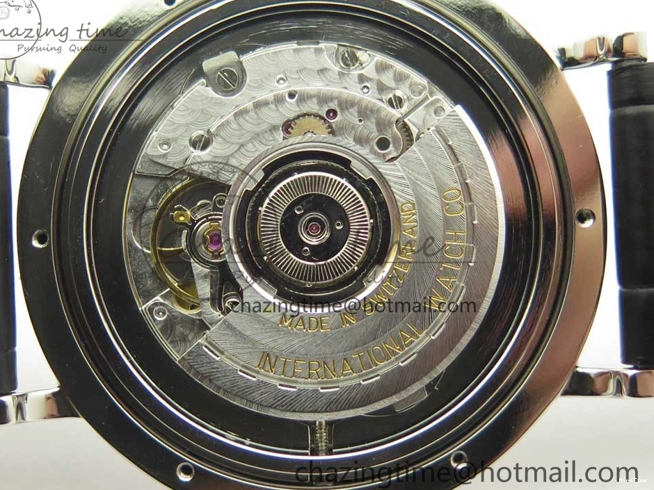 MIROTIME 0518 Supportive Portofino Automatic SS AF 1:1 Best Edition White Dial on Black Croco Leather Strap A 7184